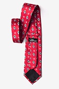 Snowmen & Snowflakes Red Tie Photo (2)
