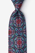 Stained Glass Red Extra Long Tie Photo (0)