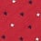 Red Microfiber Stars Skinny Tie