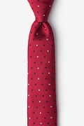 Stars Red Skinny Tie Photo (0)