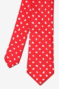 Tossed Hearts Red Skinny Tie Photo (1)