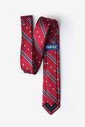 USA Stripe Red Skinny Tie Photo (1)