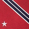 Red Microfiber USA Stripe Tie