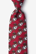 USMC Logo Repeat Red Tie Photo (0)