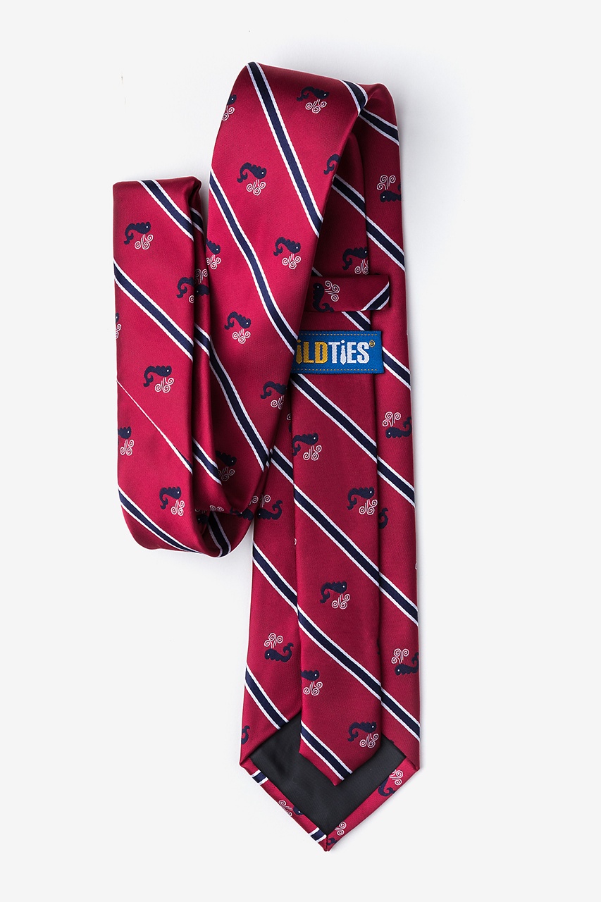 Red Microfiber Whales Tie | Ties.com