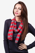 Red Caravan Stripe Scarf Photo (0)