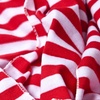 Red Polyester Carnival Stripe Red Infinity Scarf