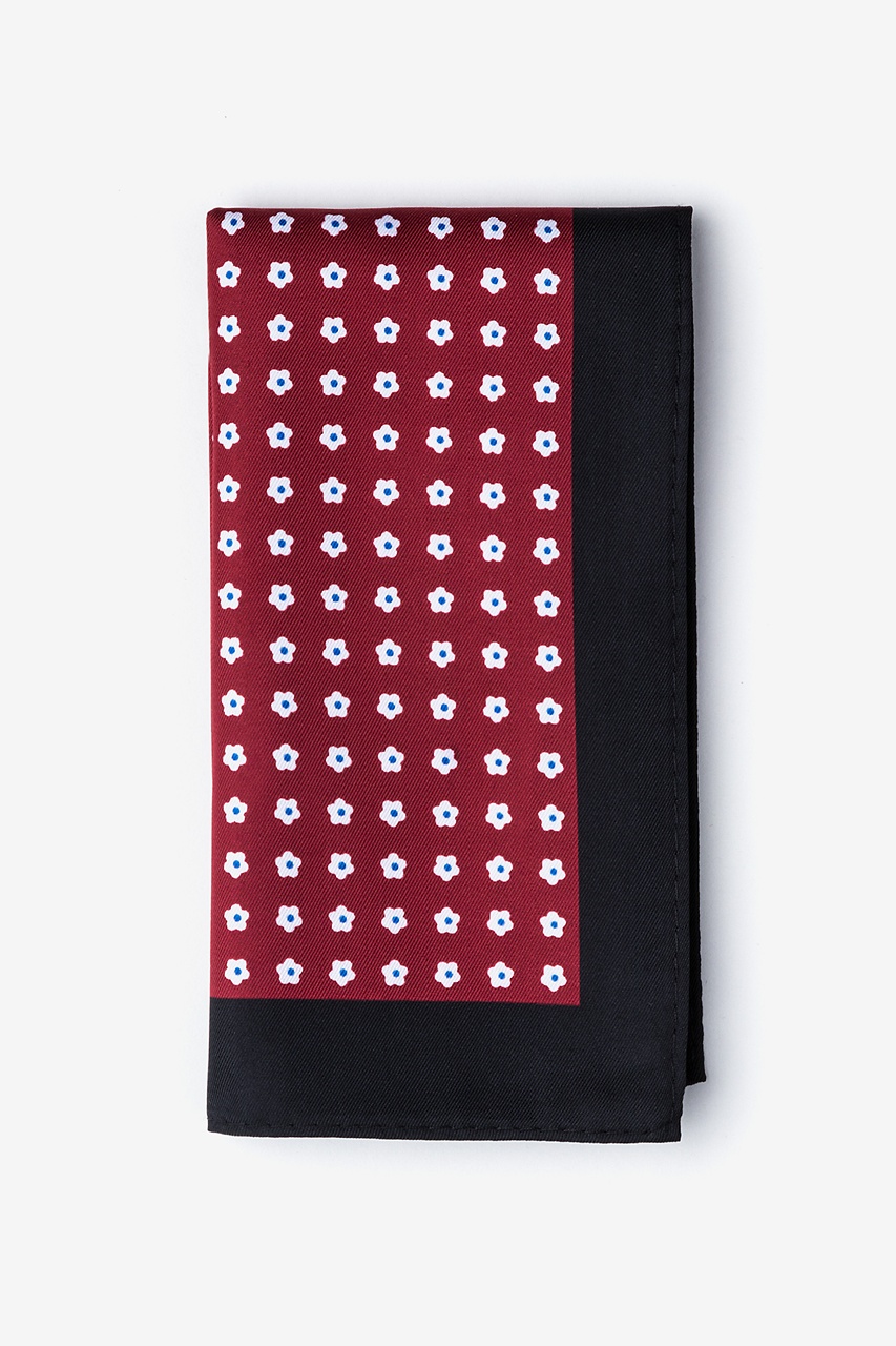 Red Polyester Harry Pocket Square | Ties.com