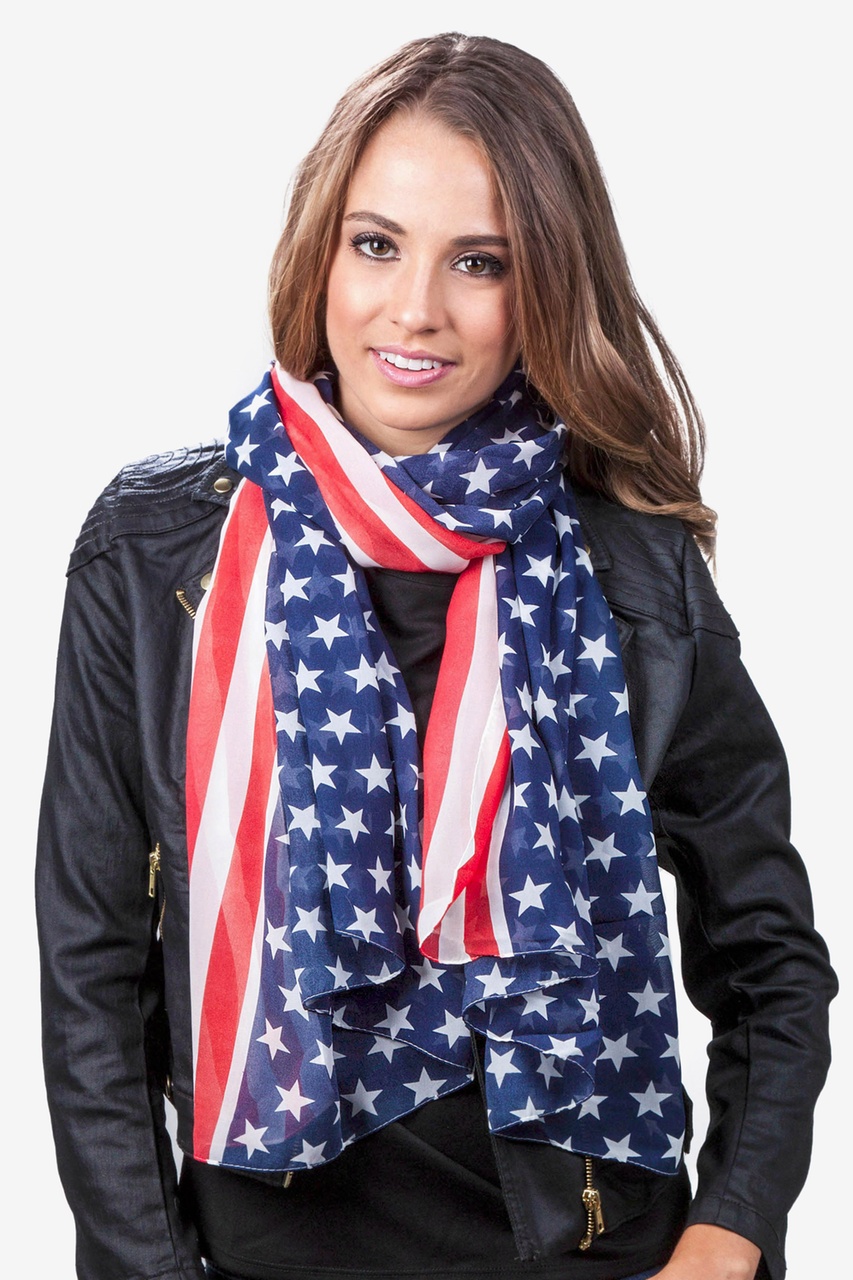 I Love the USA Red Scarf Photo (1)