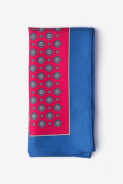 Red Polyester Joe Pocket Square