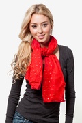 Red Marilyn Sparkle Scarf Photo (4)