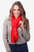 Red Raining Rhinestones Scarf Photo (0)