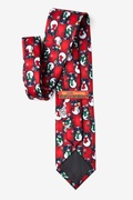 Snowman Check Red Tie Photo (2)