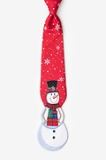 Snowman Shaped Red Tie Photo (0)