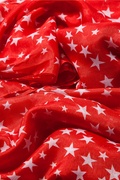 Red Starry Night Scarf Photo (1)