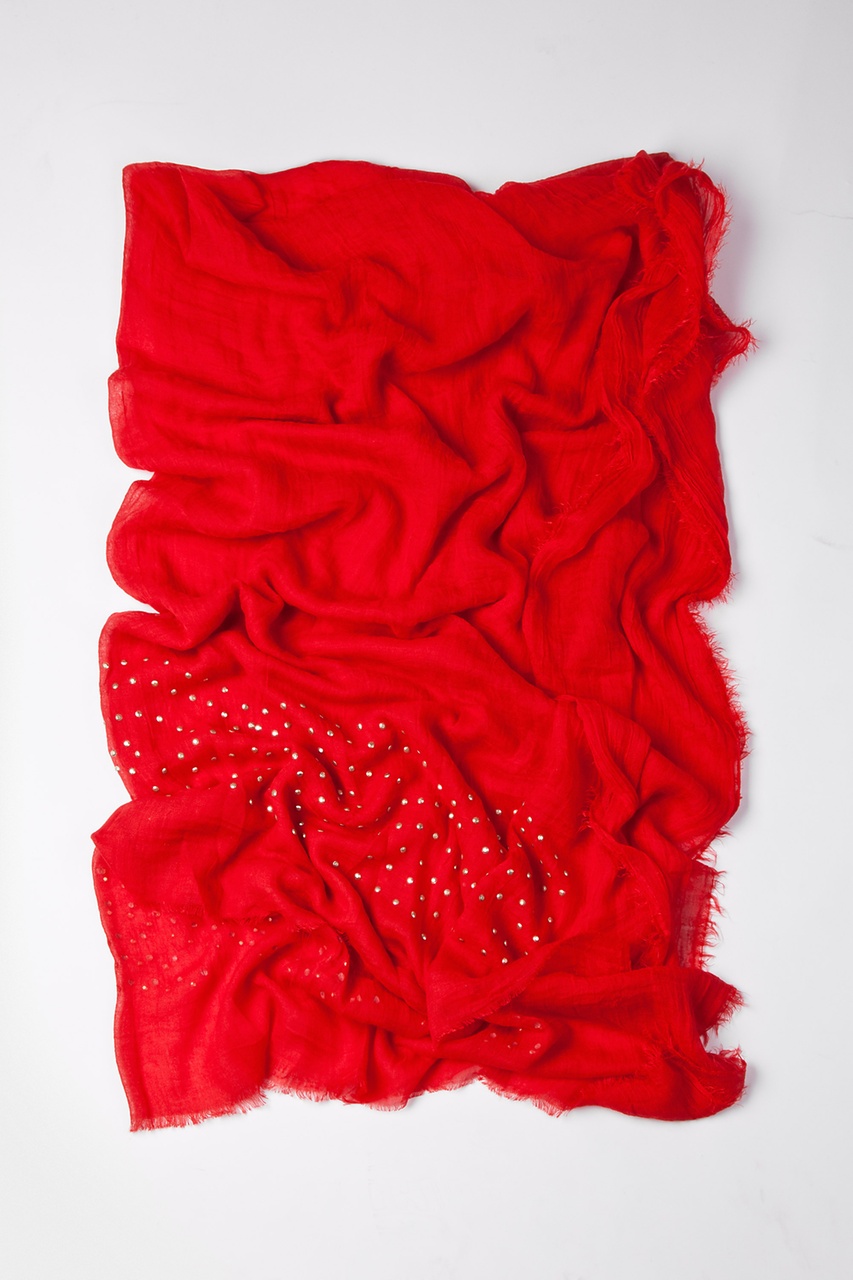 Red Taza Studded Scarf Photo (3)