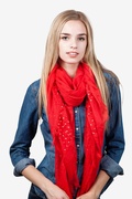 Red Taza Studded Scarf Photo (1)