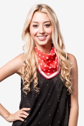 Red Tossed Hearts Neckerchief Photo (1)