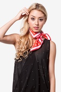 Red Tossed Hearts Neckerchief Photo (3)