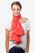 Velvet Anchors Red Scarf Photo (3)