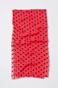 Red Velvet Polka Dots Scarf Photo (3)