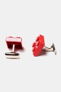 Building Blocks Red Cufflinks Photo (2)