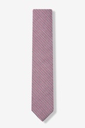 Preston Seersucker Red Skinny Tie Photo (1)