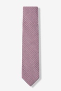 Preston Seersucker Red Skinny Tie Photo (1)