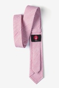Red Kensington Seersucker Skinny Tie Photo (2)