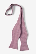 Seersucker Red Self-Tie Bow Tie Photo (1)
