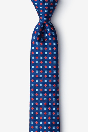 _Alderney Red Skinny Tie_