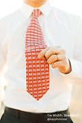 American Flag History Red Skinny Tie Photo (3)