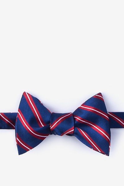 Red Silk Barrow Self-Tie Bow Tie