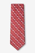 Climate Change Red Extra Long Tie Photo (1)