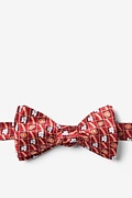 Climate Change Red Self-Tie Bow Tie Photo (0)