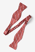 Climate Change Red Self-Tie Bow Tie Photo (1)