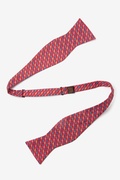 Cold-blooded Red Self-Tie Bow Tie Photo (1)