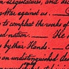 Red Silk Declaration of Independence