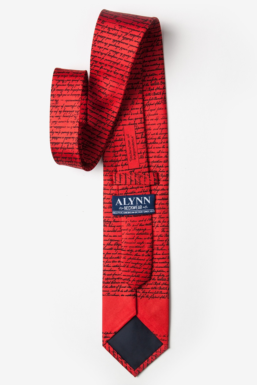 Declaration of Independence Red Tie Photo (2)