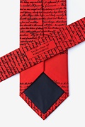 Declaration of Independence Red Tie Photo (4)