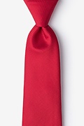 Dominica Red Extra Long Tie Photo (0)