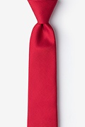 Dominica Red Skinny Tie Photo (0)