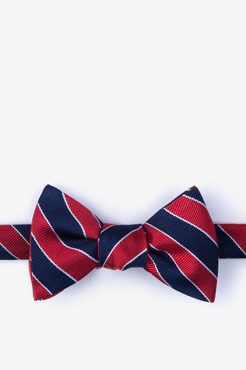 Fane Red Self-Tie Bow Tie Photo (0)