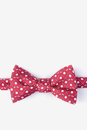 _Goin' Clubbing Red Self-Tie Bow Tie_