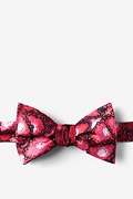 Red Silk Hepatitis C Self-Tie Bow Tie