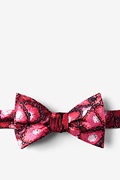 Hepatitis C Red Self-Tie Bow Tie