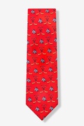 High-sticking Red Tie Photo (1)