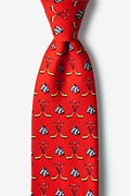 High-sticking Red Tie Photo (0)