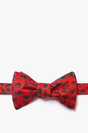 _Holly Mini Red Self-Tie Bow Tie_