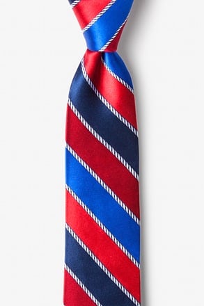 Know the Ropes Red Skinny Tie